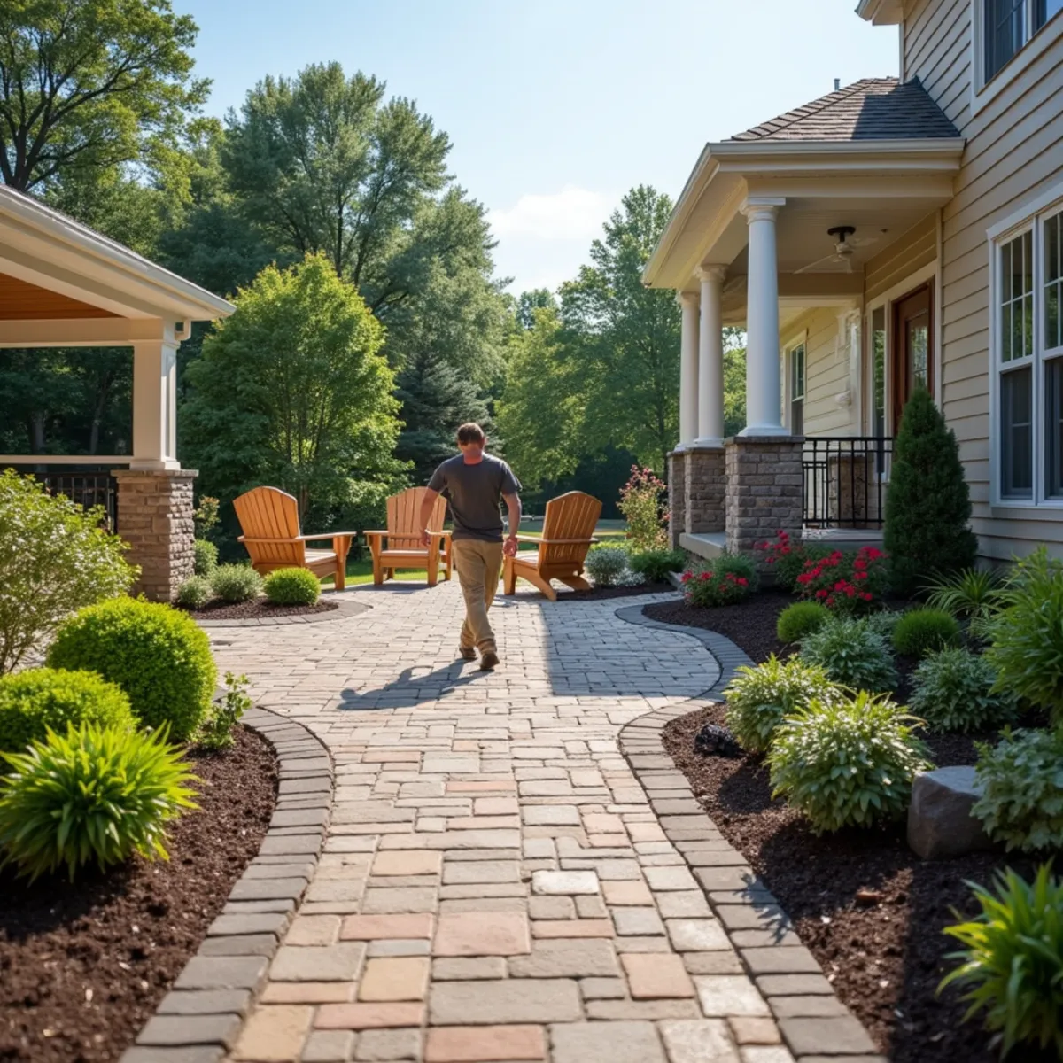 Landscaping and hardscaping in Canton, OH by Galan's Landscaping