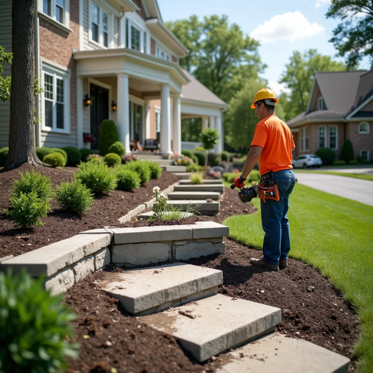 Landscaping and hardscaping in Montgomery, OH by Galan's Landscaping